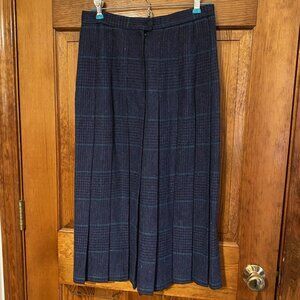 Petite Portfolio Plaid Pleated Skirt - size 10P